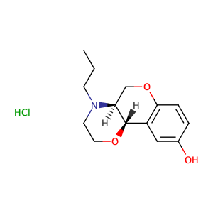 (4aR,10bR)-rel-3,4,4a,10b-tetrahydro-4-propyl-2H,5H-[1]Benzopyrano[4,3-b]-1,4-oxazin-9-ol hydrochloride (1:1),CAS No. 112960-16-4.