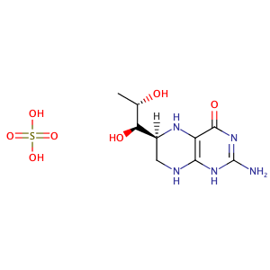 [6S-[6R*(1S*,2R*)]]-2-amino-6-(1,2-dihydroxypropyl)-5,6,7,8-tetrahydro-4(1H)-Pteridinone sulfate (1:1) (salt),CAS No. 103130-45-6.