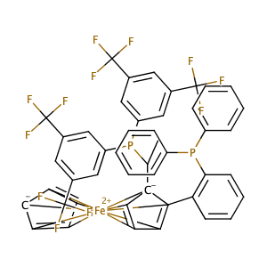 (1R)-1-[(1S)-1-[bis[3,5-bis(trifluoromethyl)phenyl]phosphino]ethyl]-2-[2-(diphenylphosphino)phenyl]-Ferrocene,CAS No. 849925-17-3.