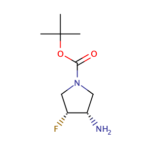 (3R,4S)-rel-3-amino-4-fluoro-1-Pyrrolidinecarboxylic acid 1,1-dimethylethyl ester,CAS No. 1431720-86-3.
