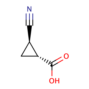 trans-2-Cyano-cyclopropanecarboxylic acid,CAS No. 39891-82-2.