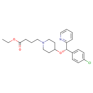 4-[(S)-(4-chlorophenyl)-2-pyridinylmethoxy]-1-Piperidinebutanoic acid ethyl ester,CAS No. 190730-39-3.