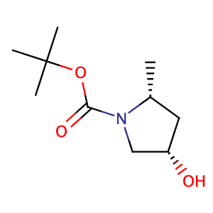 tert-butyl (2R,4S)-4-hydroxy-2-methylpyrrolidine-1-carboxylate,CAS No. 348165-62-8.