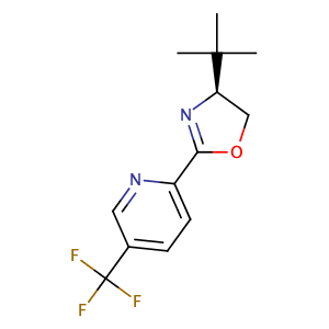 Pyridine, 2-[(4S)-4-(1,1-dimethylethyl)-4,5-dihydro-2-oxazolyl]-5-(trifluoromethyl)-,CAS No. 1416819-91-4.