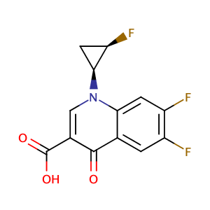 6,7-difluoro-1-((1S,2R)-2-fluorocyclopropyl)-4-oxo-1,4-dihydroquinoline-3-carboxylic acid,CAS No. .