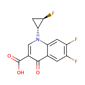 6,7-difluoro-1-((1R,2R)-2-fluorocyclopropyl)-4-oxo-1,4-dihydroquinoline-3-carboxylic acid,CAS No. .