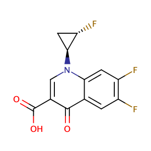 6,7-difluoro-1-((1S,2S)-2-fluorocyclopropyl)-4-oxo-1,4-dihydroquinoline-3-carboxylic acid,CAS No. .