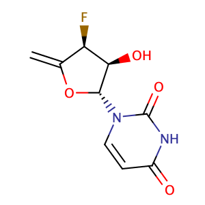 1-((2R,3S,4S)-4-fluoro-3-hydroxy-5-methylene-tetrahydro-furan-2-yl)-1H-pyrimidine-2,4-dione,CAS No. 1145869-42-6.