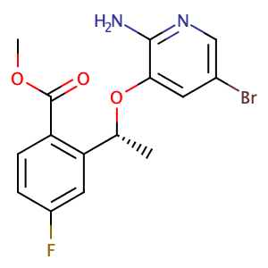 methyl(R)-2-(1-((2-amino-5-bromopyridin-3-yl)oxy)ethyl)-4-fluorobenzoate,CAS No. 1454848-00-0.