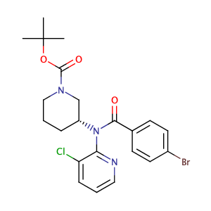 tert-butyl(R)-3-(4-bromo-N-(3-chloropyridin-2-yl)benzamido)piperidine-1-carboxylate,CAS No. 1632251-17-2.