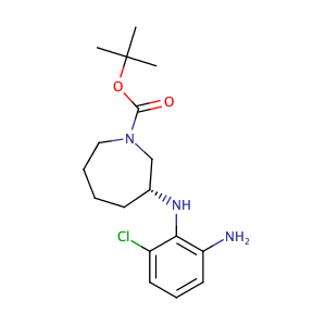 tert-butyl(R)-3-((2-amino-6-chlorophenyl)amino)azepane-1-carboxylate,CAS No. 1508258-29-4.