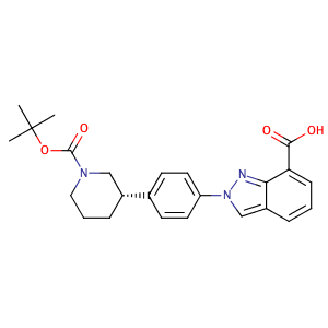 (S)-2-(4-(1-(tert-butoxycarbonyl)piperidin-3-yl)phenyl)-2H-indazole-7-carboxylicacid,CAS No. 1038916-08-3.