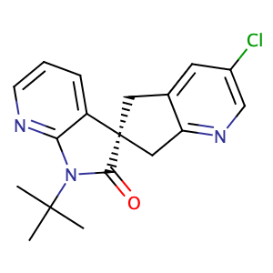(R)-1'-(tert-butyl)-3-chloro-5,7-dihydrospiro[cyclopenta[b]pyridine-6,3'-pyrrolo[2,3-b]pyridin]-2'(1'H)-one,CAS No. 1456803-73-8.