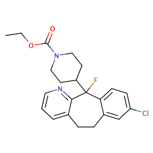 Fluoroloratadine,CAS No. 125743-80-8.