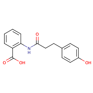 2-[[3-(4-hydroxyphenyl)-1-oxopropyl]amino]-Benzoic acid,CAS No. 697235-49-7.