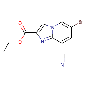 6-Bromo-8-cyano-imidazo[1,2-a]pyridine-2-carboxylic acid ethyl ester,CAS No. 1121058-24-9.