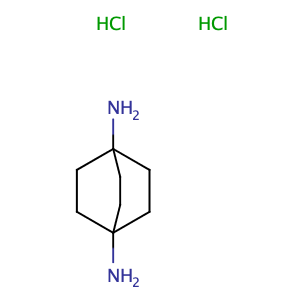 Bicyclo[2.2.2]octane-1,4-diamine dihydrochloride,CAS No. 2277-93-2.