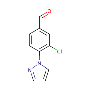 3-Chloro-4-(1h-pyrazol-1-yl)benzaldehyde,CAS No. 1186663-52-4.
