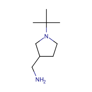 (1-tert-butylpyrrolidin-3-yl)methanamine,CAS No. 1017474-41-7.