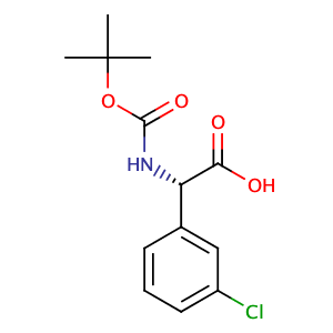 (2S)-2-{[(tert-butoxy)carbonyl]amino}-2-(3-chlorophenyl)acetic acid,CAS No. 1217643-80-5.