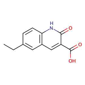 6-ethyl-1,2-dihydro-2-oxo-3-Quinolinecarboxylic acid,CAS No. 436087-31-9.