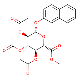 O2,O3,O4-triacetyl-O1-[2]naphthyl-beta-D-glucopyranuronic acid methyl ester,CAS No. 102848-86-2.