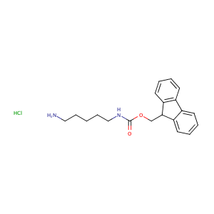 (9H-fluoren-9-yl)methyl N-(5-aminopentyl)carbamate hydrochloride,CAS No. 177333-17-4.