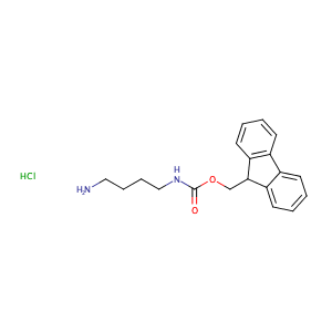 (9H-fluoren-9-yl)methyl N-(4-aminobutyl)carbamate hydrochloride,CAS No. 321660-77-9.