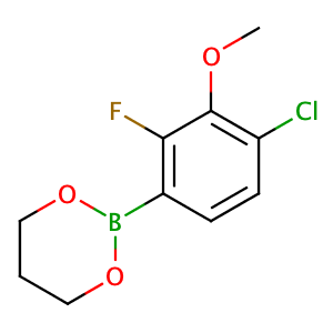 2-(4-chloro-2-fluoro-3-methoxyphenyl)-1,3,2-Dioxaborinane,CAS No. 943830-59-9.