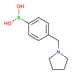 [4-(pyrrolidin-1-ylmethyl)phenyl]boronic acid,CAS No. 1036991-20-4.