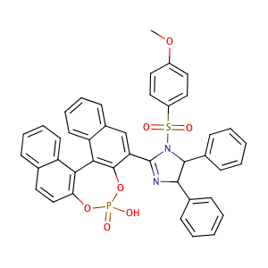 (4S,5S)-4,5-dihydro-2-[(11bS)-4-hydroxy-4-oxidodinaphtho[2,1-d:1',2'-f][1,3,2]dioxaphosphepin-2-yl]-1-[(4-methoxyphenyl)sulfonyl]-4,5-diphenyl-1H-Imidazole,CAS No. 1621994-95-3.