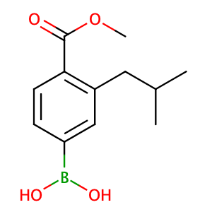 [4-(methoxycarbonyl)-3-(2-methylpropyl)phenyl]boronic acid,CAS No. 855482-81-4.