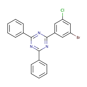 2-(3-bromo-5-chlorophenyl)-4,6-diphenyl-1,3,5-triazine,CAS No. 1073062-42-6.