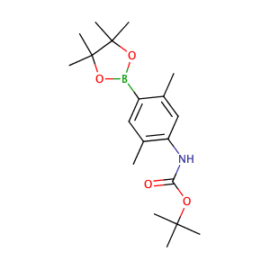 tert-butyl N-[2,5-dimethyl-4-(4,4,5,5-tetramethyl-1,3,2-dioxaborolan-2-yl)phenyl]carbamate,CAS No. 1352615-34-9.