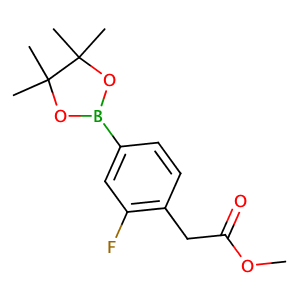 methyl 2-[2-fluoro-4-(4,4,5,5-tetramethyl-1,3,2-dioxaborolan-2-yl)phenyl]acetate,CAS No. 1415960-53-0.