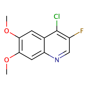 4-chloro-3-fluoro-6,7-dimethoxyquinoline,CAS No. 205448-48-2.