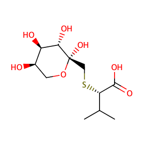 β-D-Fructopyranose, 1-S-[(1S)-1-carboxy-2-methylpropyl]-1-thio-,CAS No. 1803171-33-6.