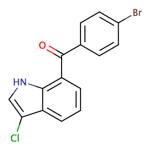 7-(4-bromobenzoyl)-3-chloro-1H-indole,CAS No. 91714-51-1.
