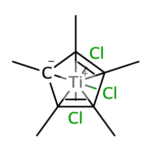 (pentamethylcyclopentadienyl)TiCl3,CAS No. 12129-06-5.