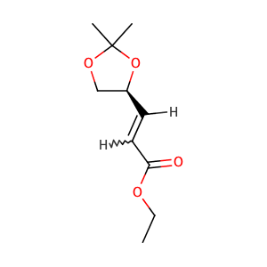 Ethyl (S)-(+)-3-(2,2-dimethyl-1,3-dioxolan-4-yl)-2-propenoate,CAS No. 64520-58-7.