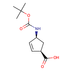(1R,4S)-N-BOC-4-Aminocyclopent-2-enecarboxylic acid,CAS No. 151907-80-1.