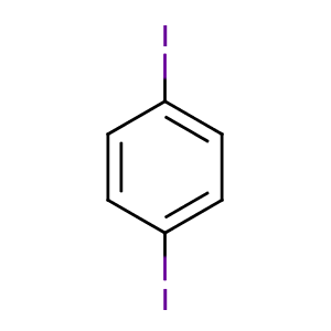 1,4-Diiodobenzene,CAS No. 624-38-4.