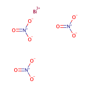Bismuth nitrate,CAS No. 10361-44-1.