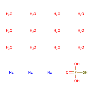 Phosphorothioic acid, trisodium salt, dodecahydrate,CAS No. 51674-17-0.