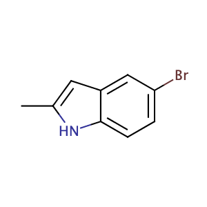 5-Bromo-2-methylindole,CAS No. 1075-34-9.