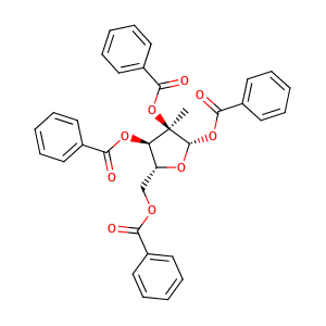1,2,3,5-Tetra-O-benzoyl-2-C-methyl-beta-D-ribofuranose,CAS No. 15397-15-6.