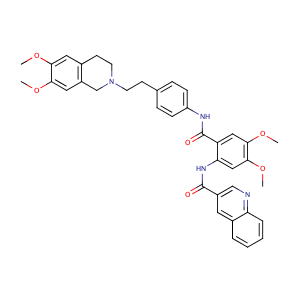 Tariquidar,CAS No. 206873-63-4.