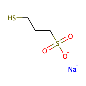 Sodium 3-mercaptopropanesulphonate,CAS No. 17636-10-1.
