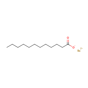 Dodecanoic acid, barium salt,CAS No. 4696-57-5.