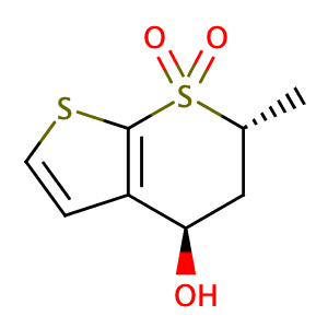 (4R,6S)-5,6-Dihydro-4-hydroxy-6-methylthieno[2,3-b]thiopyran-7,7-dioxide,CAS No. 147128-77-6.